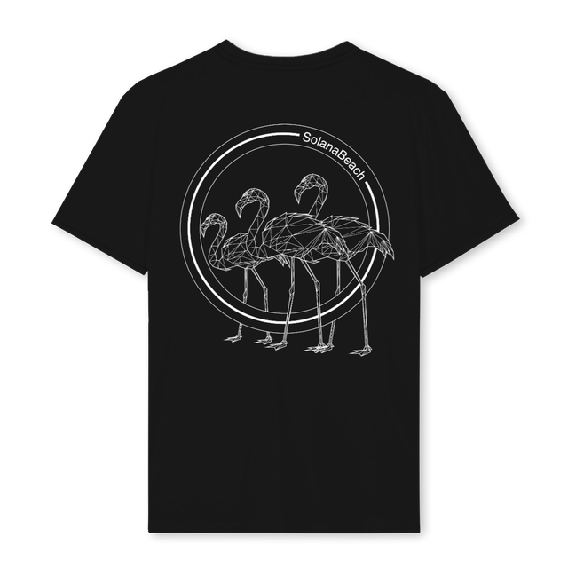 SB FLAMINGO Black Regular Tee.