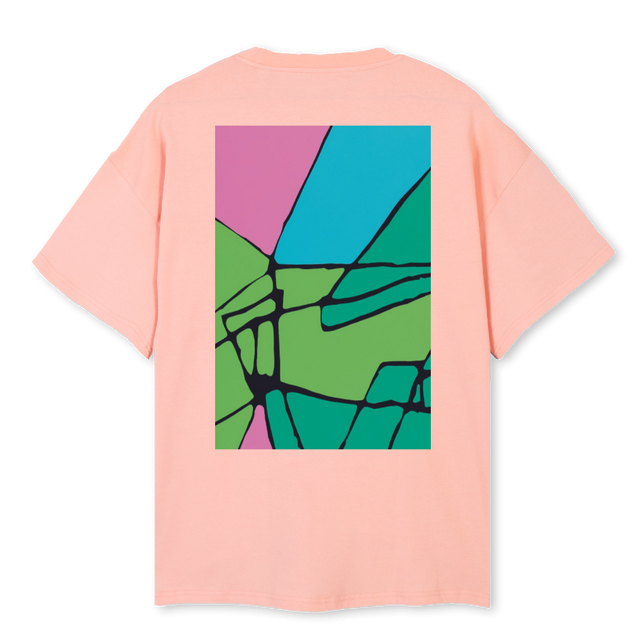 OVERSIZETEEJOY Pink Clay Oversized Tee.