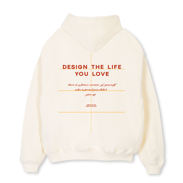 NGS STUDIOS CREEAM Cream Oversized Hoodie.