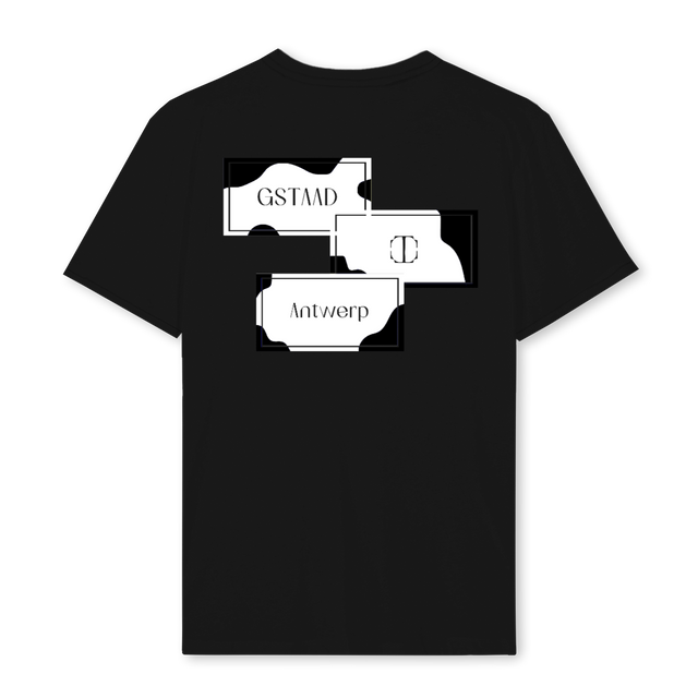 GSTAAD ROZE2 SHIRT Black Regular Tee.