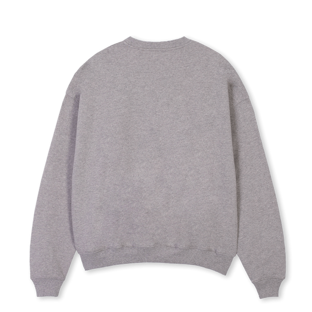 SLMSWEATSHIRTONE Grey Marl Oversized Crewneck Sweater.