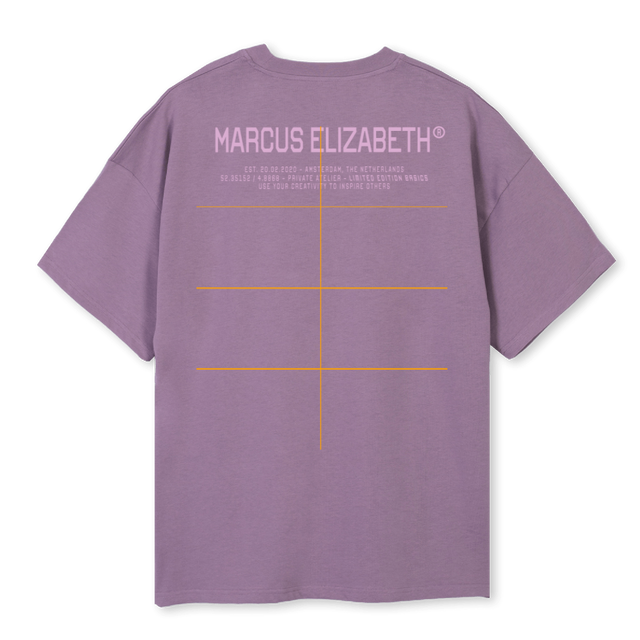 ATELIER T PURPLE Purple Oversized Tee.