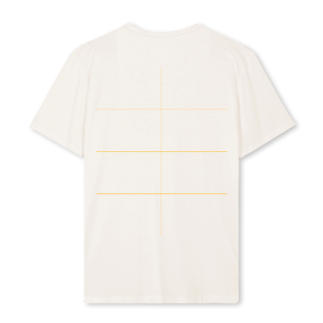 QNTM BLÅ PÅ HVID Vintage White Regular Tee.