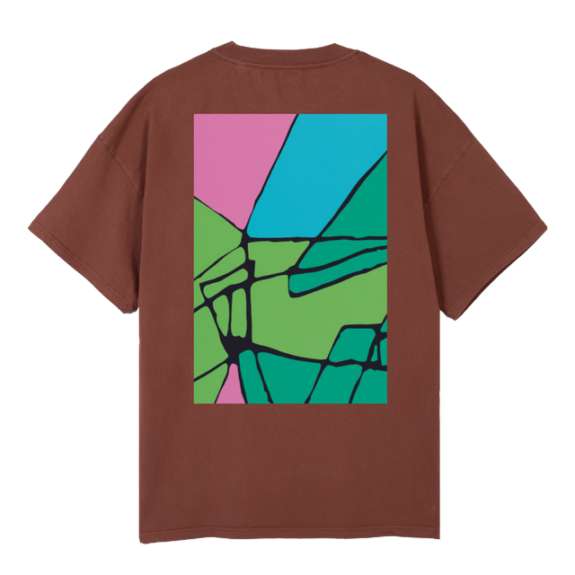 XARTTWO Vintage Brown Oversized Tee.