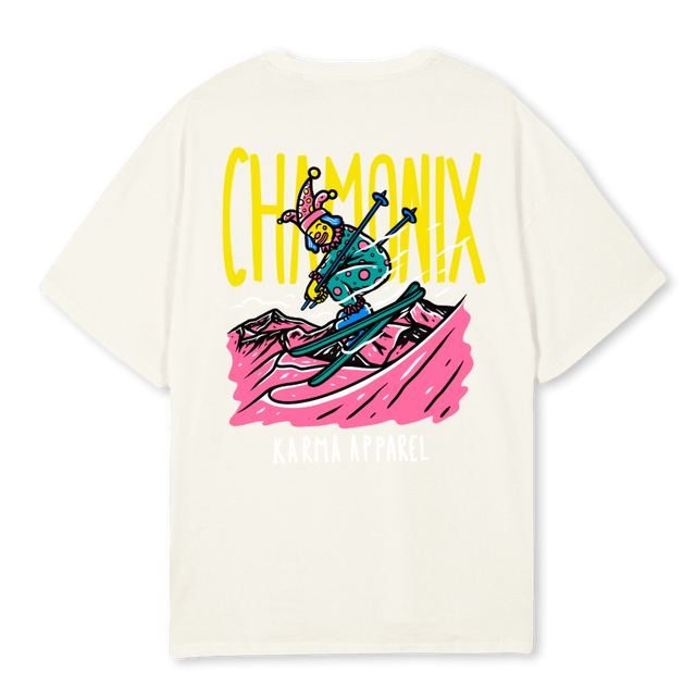 CHAMONIXOVERSIZEDTEE Cream Oversized Tee.