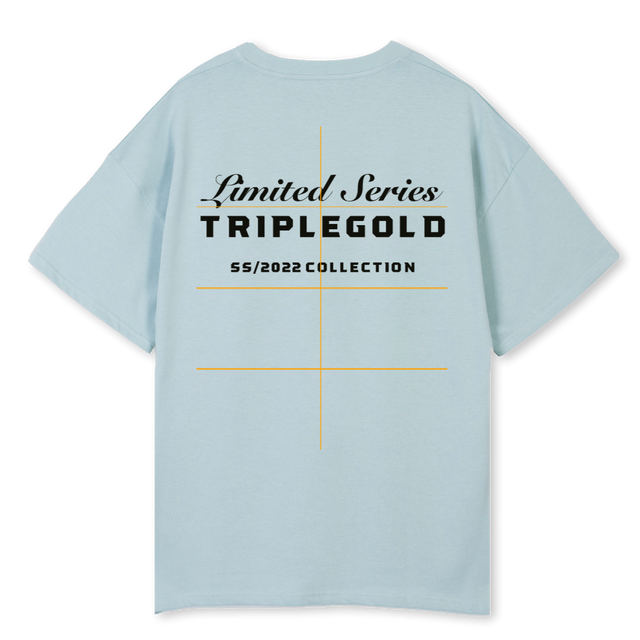 BLUE LIMITED TEE Cold Blue Oversized Tee.