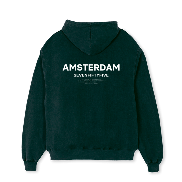 BACK TEXT Wild Green Oversized Hoodie.