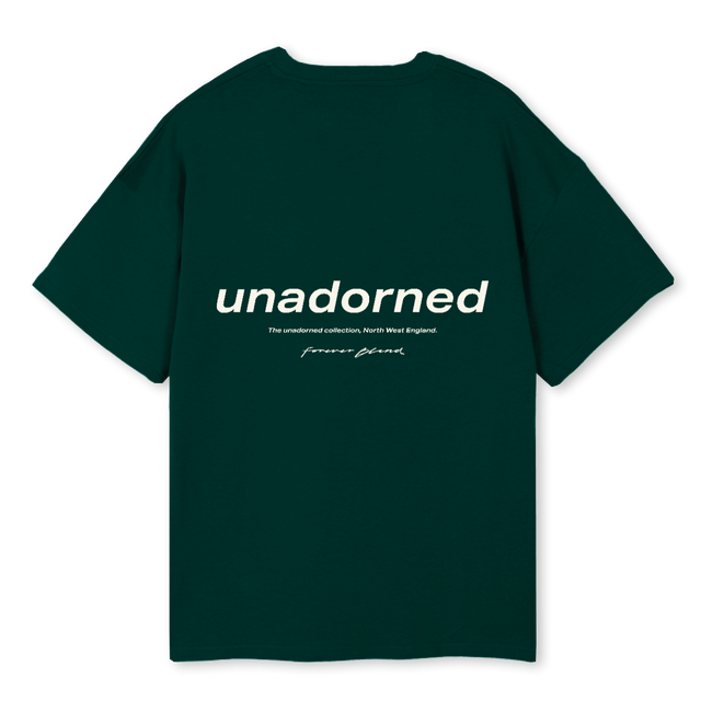 UNADORNED T SHIRT Wild Green Oversized Tee.