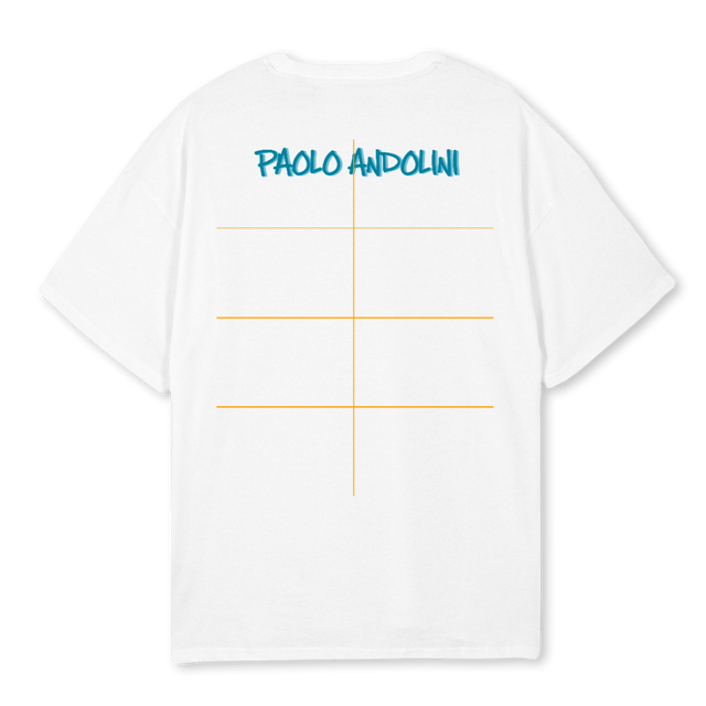 LANDER W E White Oversized Tee.
