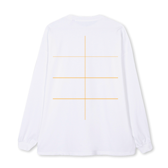 GASOLINE T White Oversized LS Tee.