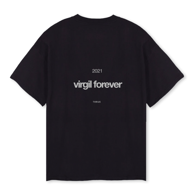 THRUE VIRGIL Black Oversized Tee.