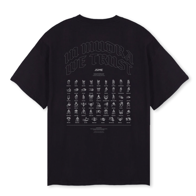 MUDRA T BLK Black Oversized Tee.
