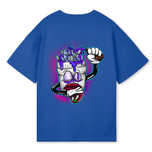 SHIRTSAMPLE Cobalt Blue Oversized Tee.