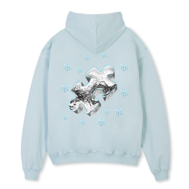 FROZEN PIECE Cold Blue Oversized Hoodie.