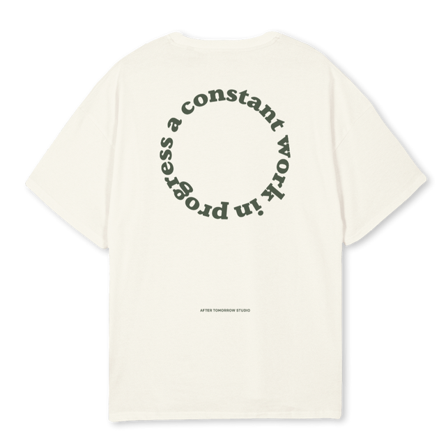 SHIRT WIP Cream Oversized Tee.