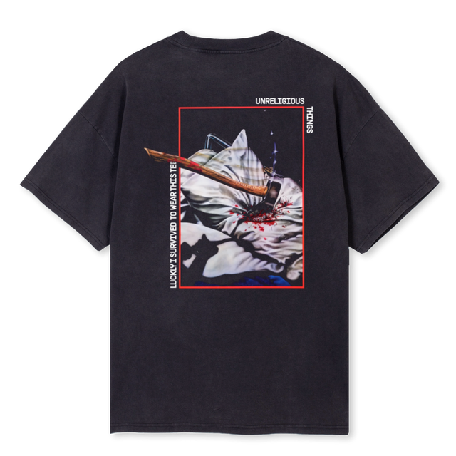SCREAMING LADY Vintage Black Oversized Tee.