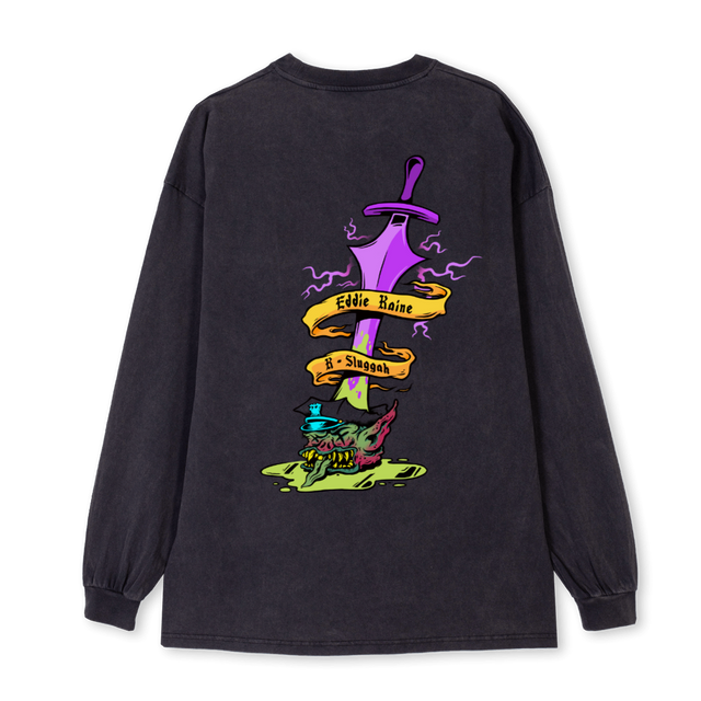CHOSENLS Vintage Black Oversized LS Tee.