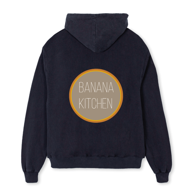 BK VOL UNO Vintage Black Oversized Hoodie.