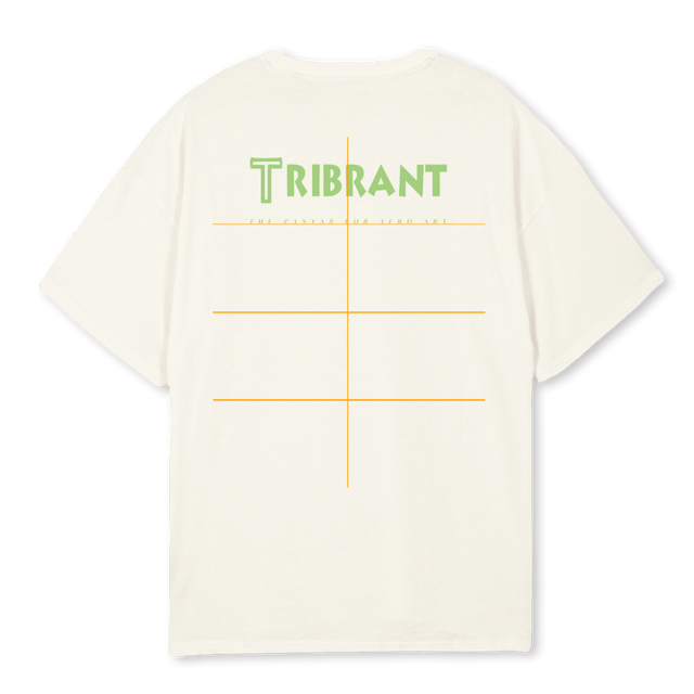 DREAMY GIRL Cream Oversized Tee.