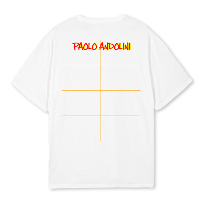 LANDER W D White Oversized Tee.