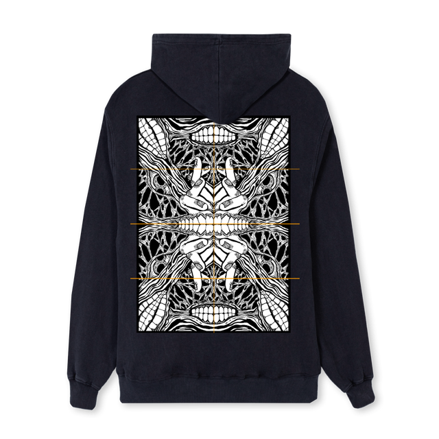 SKIN Vintage Black Regular Hoodie.