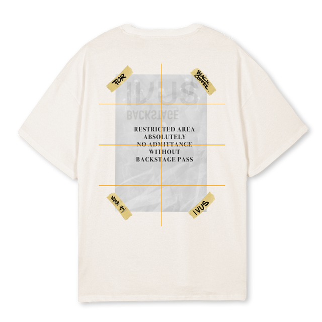 BCOFFEETEE Vintage White Oversized Tee.