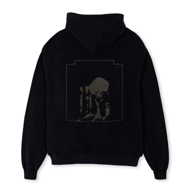 CRYSTALBACK Black Oversized Hoodie.