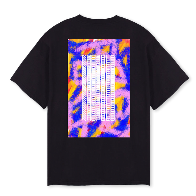 NAOPOLO Black Oversized Tee.