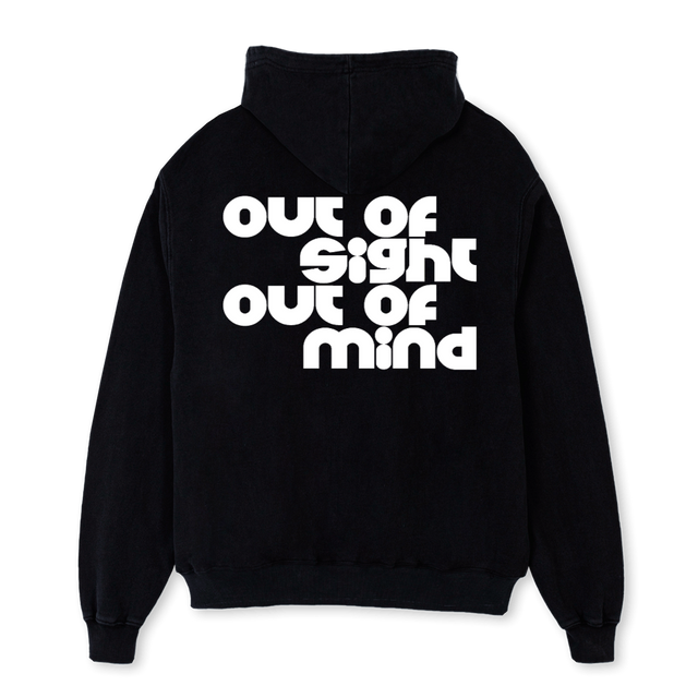 DAY ONES Black Oversized Hoodie.