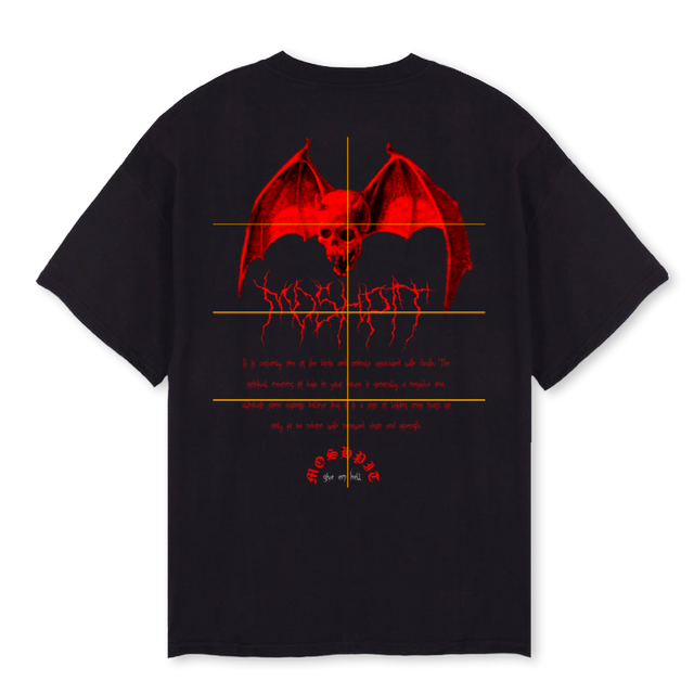 LIFE AFTER DEATH Black Oversized Tee.
