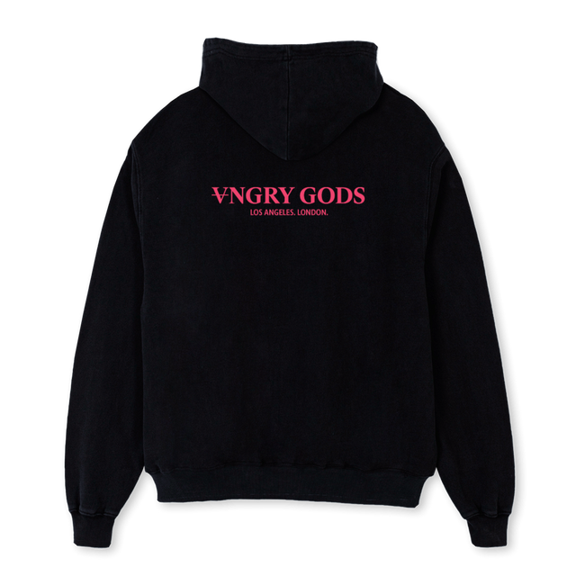 ANGRY GODS DS BCITY Black Oversized Hoodie.