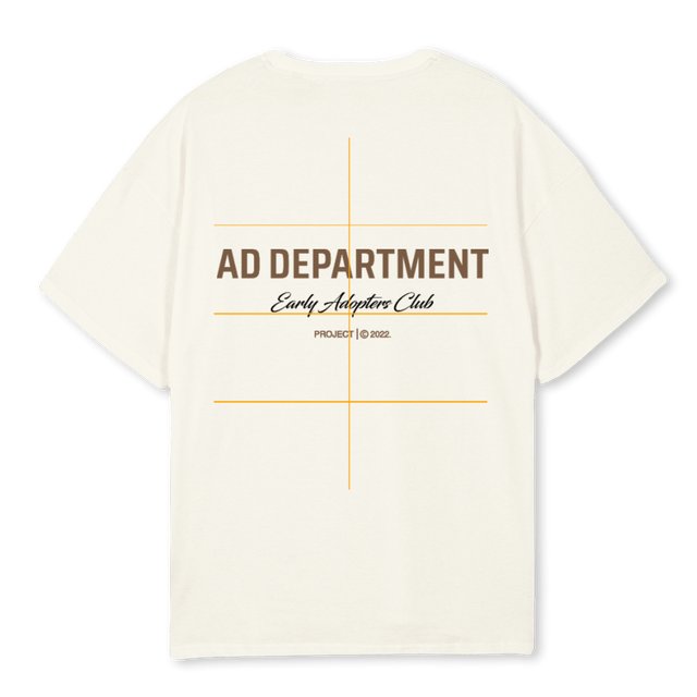 EAC CREAM TEE Cream Oversized Tee.