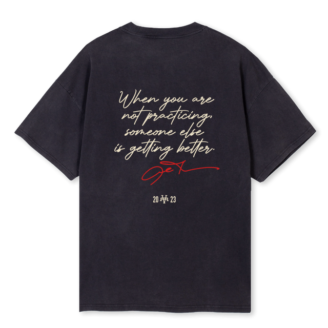 AI VISIONS Vintage Black Oversized Tee.