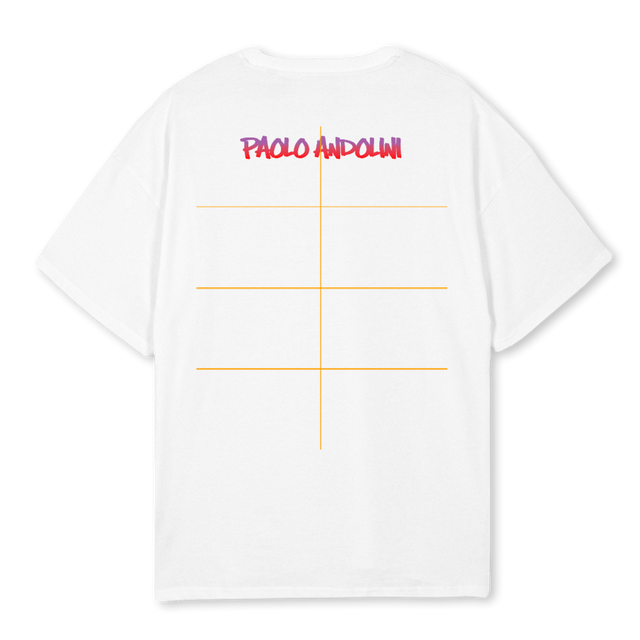 KARAFURU M B White Oversized Tee.