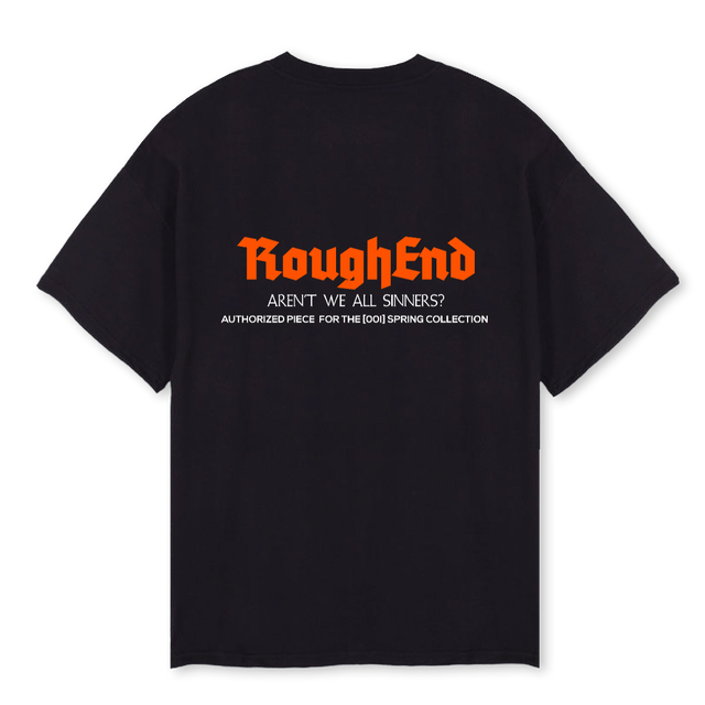 RE OOA SIMPLE VA Black Oversized Tee.