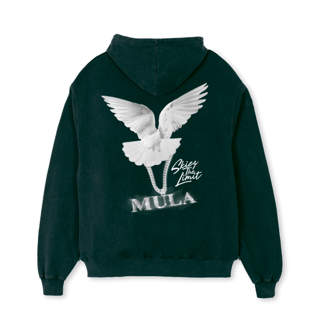 MULA GREEN Wild Green Oversized Hoodie.