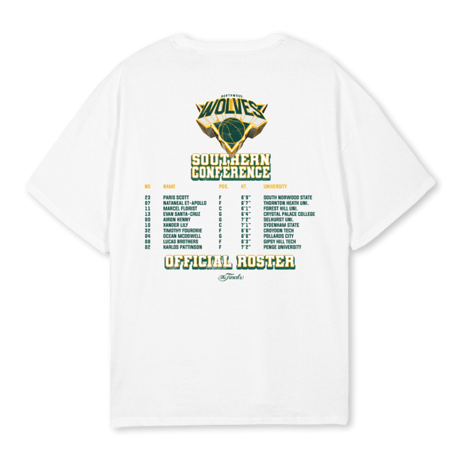 NTHWD WOLVES WHITE White Oversized Tee.