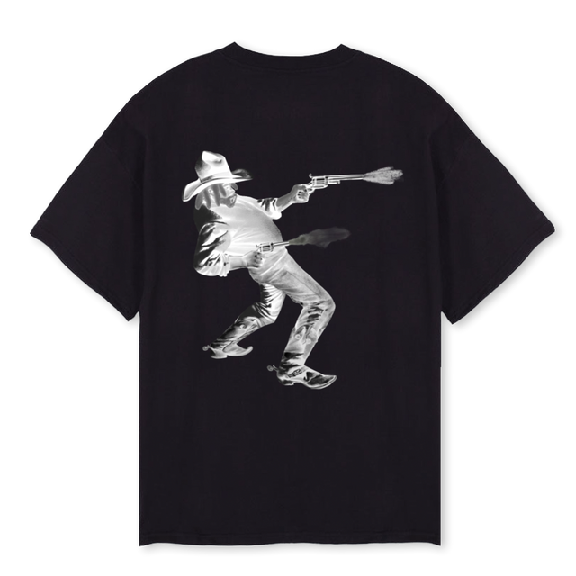 WIZE OUTLAW UNITY Black Oversized Tee.