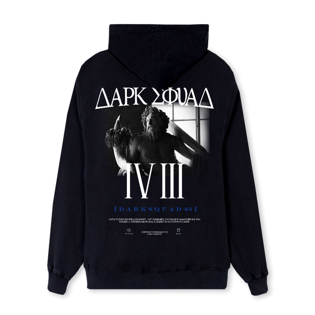 DARKSQUAD H I Black Regular Hoodie.