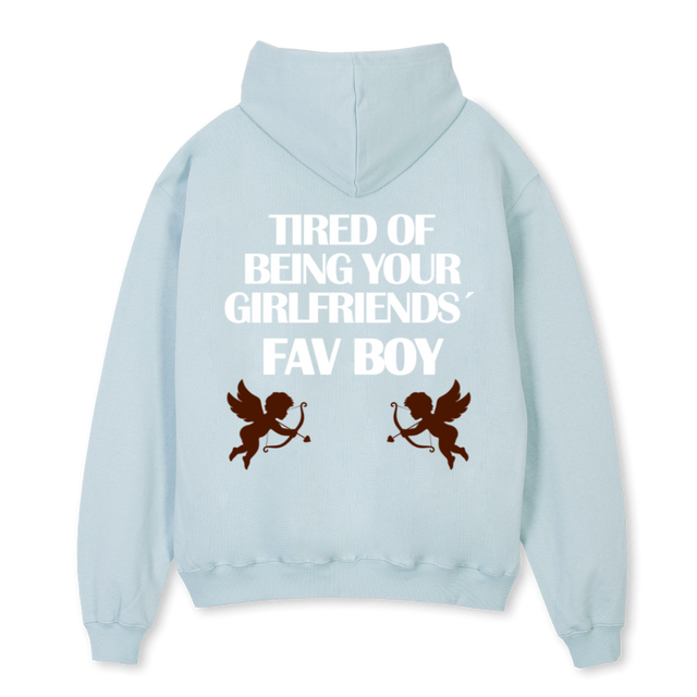 HOOODIEE FAVVV Cold Blue Oversized Hoodie.