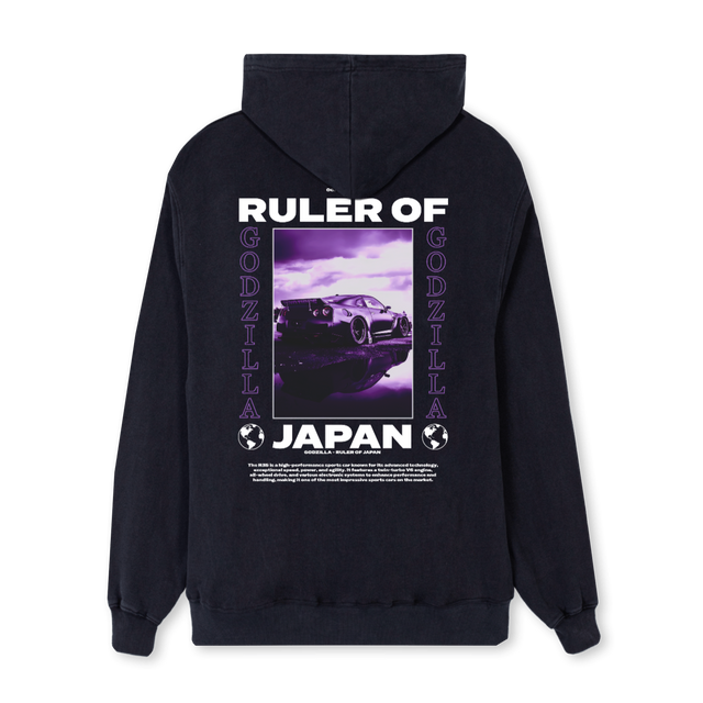 GTRVMS Vintage Black Regular Hoodie.