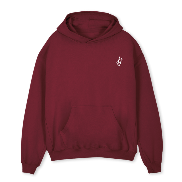 NS BURGUNDY Burgundy Oversized Hoodie.