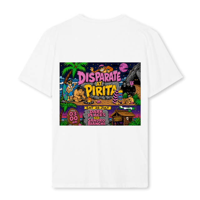 JULIO PIRITA White Regular Tee.