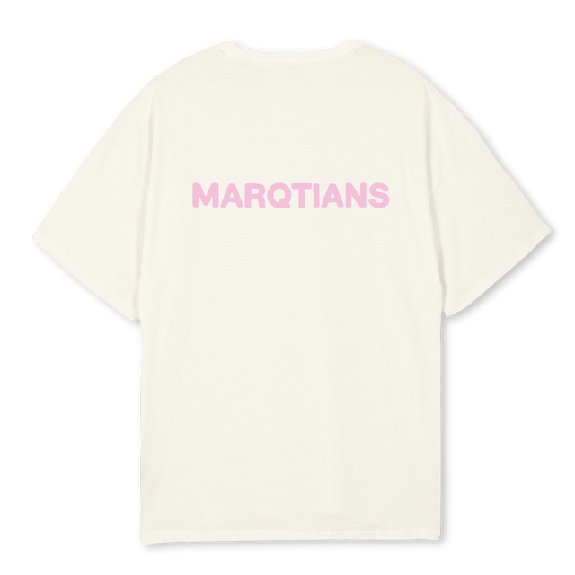 MQPINK Cream Oversized Tee.