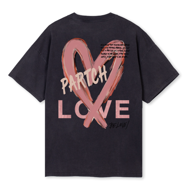 LOVEOVTVBLK Vintage Black Oversized Tee.