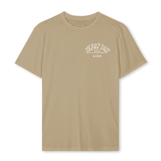 SKARPDIGTVINBLREG Vintage Dune Regular Tee.
