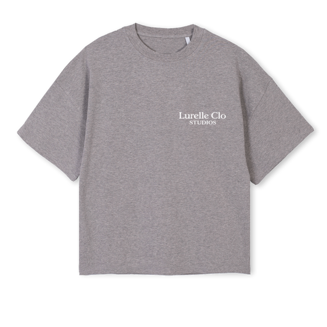 LURCLTEST Grey Marl Oversized Boxy Tee.