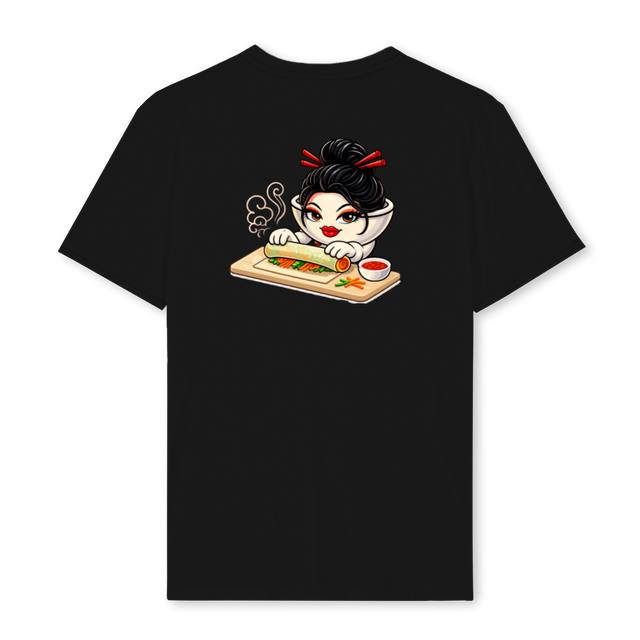 MAMAN Black Regular Tee.