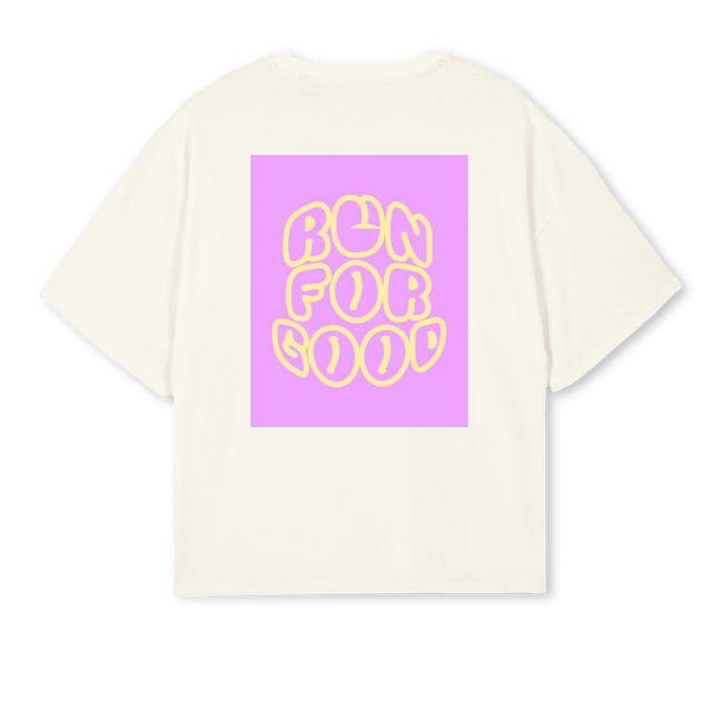 ALSTER SCHWAN Cream Oversized Boxy Tee.