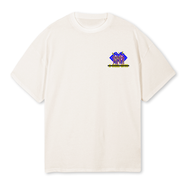 ADWLOVELYOS Vintage White Oversized Tee.